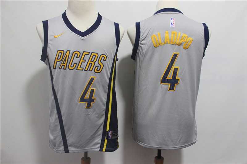 Pacers 4 Victor Oladipo Gray 2018 19 City Edition Nike Swingman Jersey,We sell and wholesale Pacers 4 Victor Oladipo Gray 2018 19 City Edition Nike Swingman Jersey on line form chian!